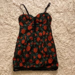 For Love and Lemons Victoria’s Secret Rose Mini Dress Size S